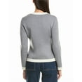 thumbnail image 2 of Bruno Magli womens  Wool Cardigan, xs, Grey, 2 of 3