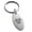 Silver, variant on Stainless Steel Tribal Biohazard Engraved Small Oval Charm Keychain Keyring