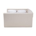 thumbnail image 3 of Baxton Studio Delora Lit de Jour Taille Queen Beige Rembourré, 3 of 5