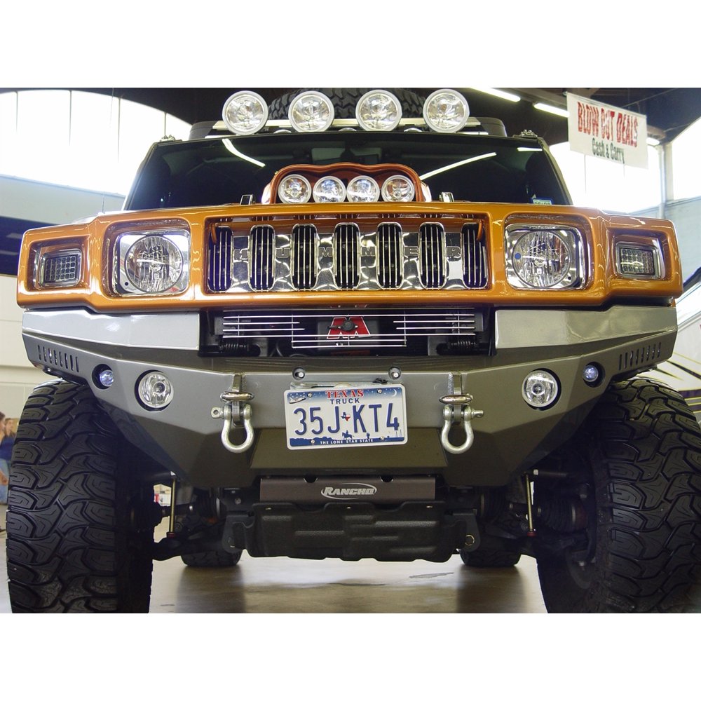 Road Armor 11000B RDA11000B HUMMER H2 FRONT DAKAR WINCH BUMPER, SATIN