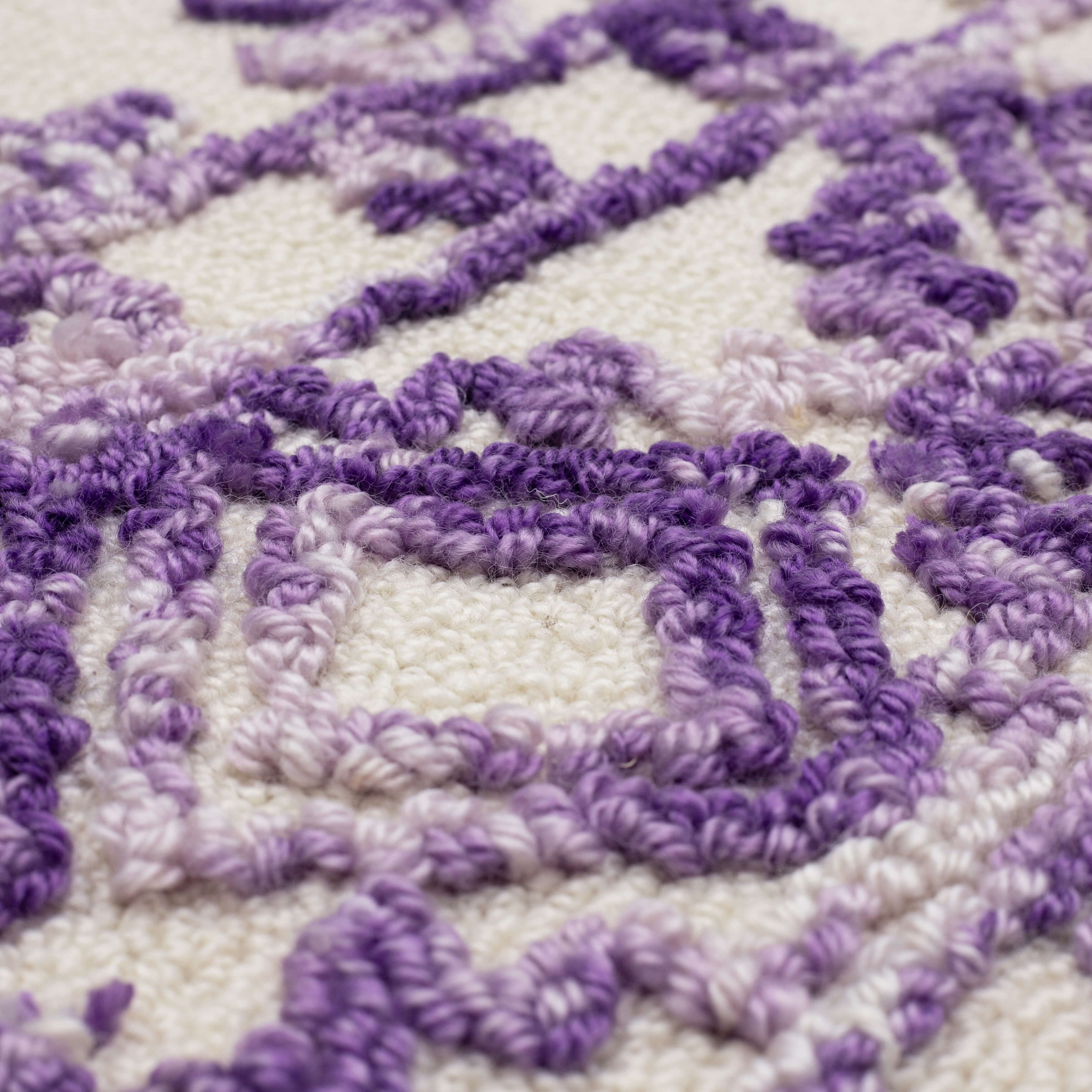 Mohawk Home Kids Collection Geometric Nomad Low Pile Stain/Fade Resistant Non-Skid Area Rug, Purple, 4' x 6'