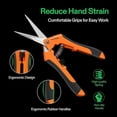 thumbnail image 2 of Gardening Scissors Tip Pruning Snips Garden Clippers - Plant Cutting Scissors with Sharp Precision-Ground Non-Stick Blade - 2-Pack, 2 of 6