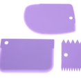 thumbnail image 4 of Yuarrent 3 unids/set de herramientas de decoración de pasteles, espátulas para masa, accesorios ornamentales de panadería, accesorios para rebanar Herramientas y accesorios para hornear Violeta Yuarrent JJ14756-03B, 4 of 5