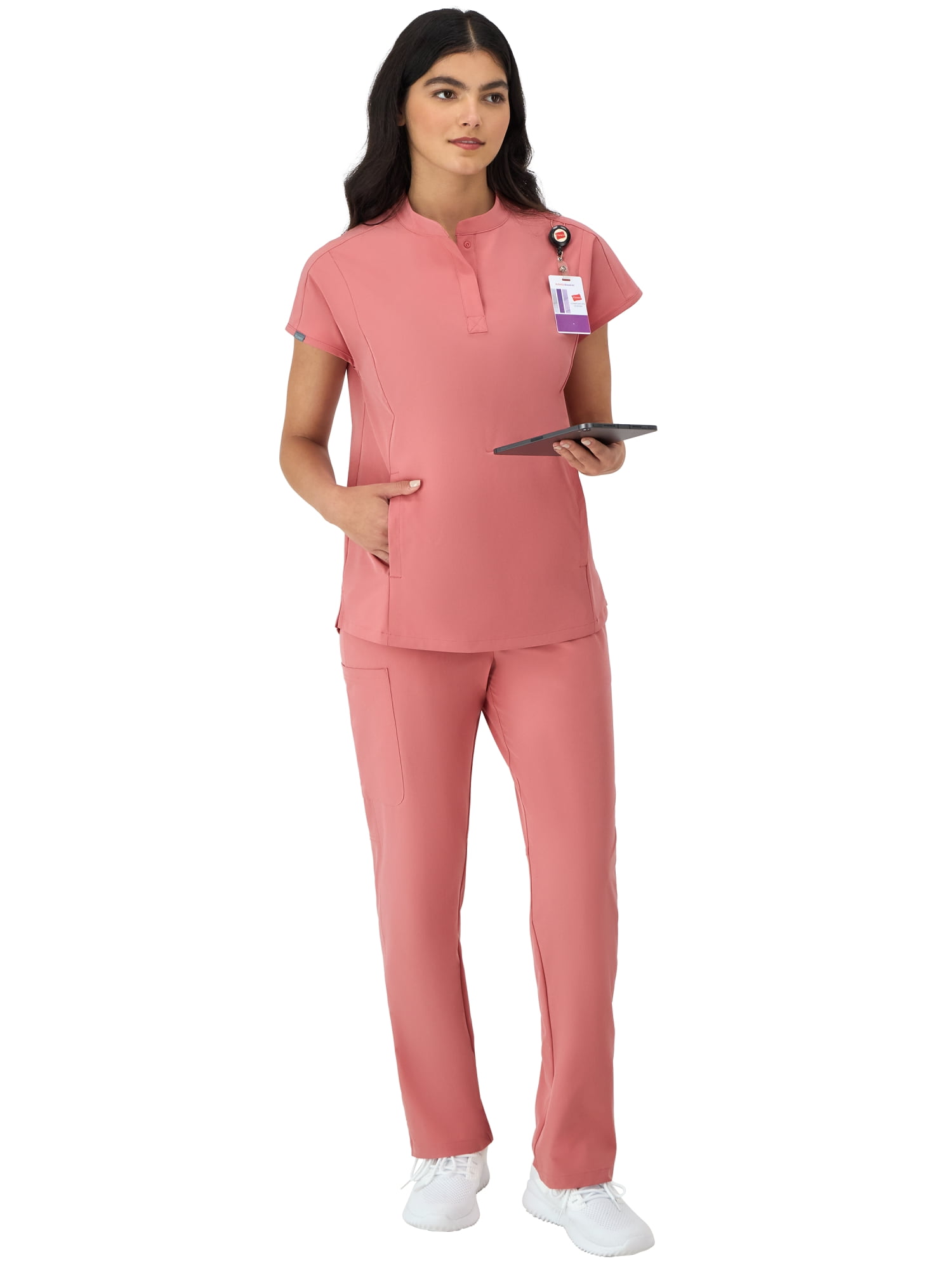 Hanes Women's Scrubs Drawstring Scrub Pants, Straight Leg, Comfort Fit, Pockets, Sizes XS-3XL