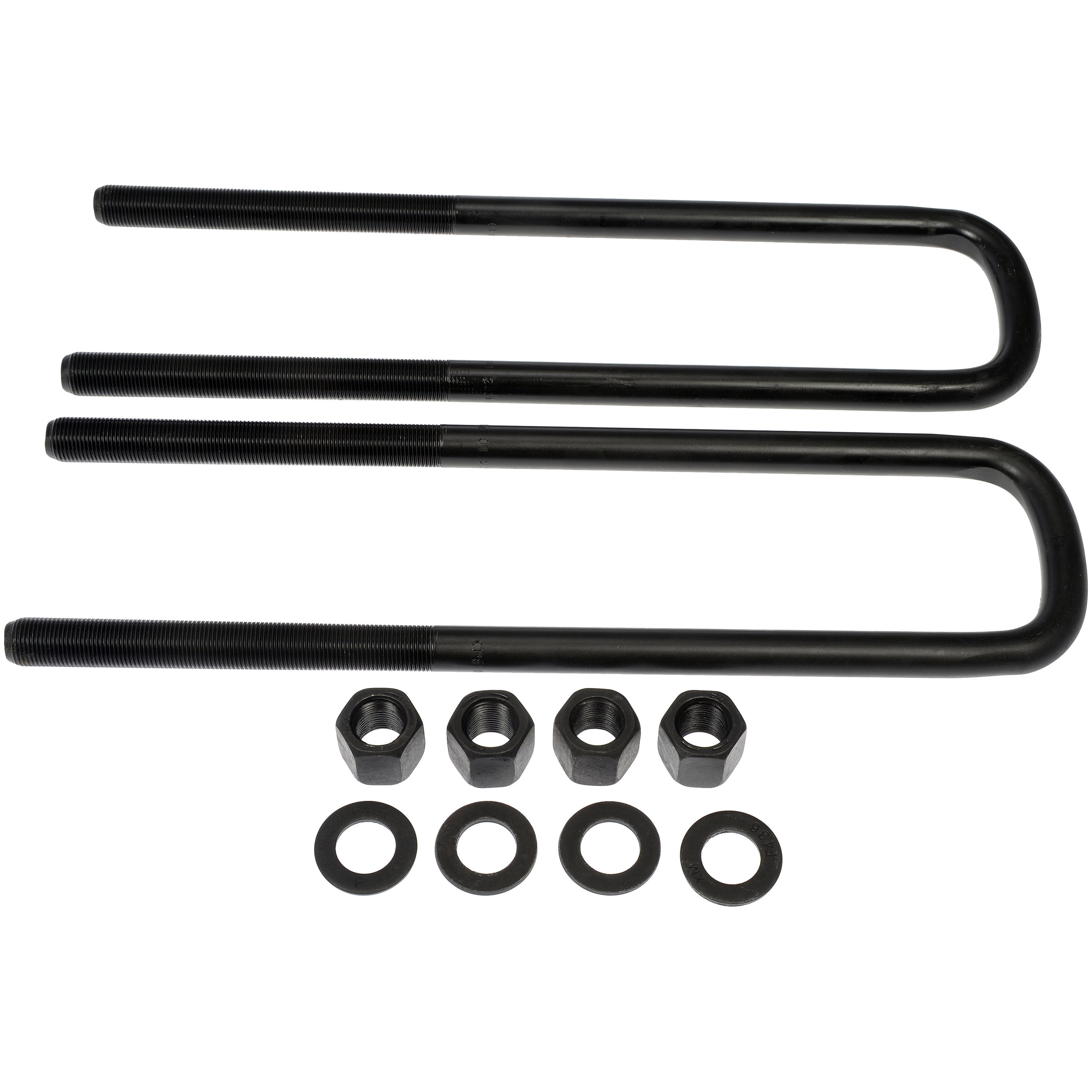Dorman 929-784 Rear Leaf Spring Axle U-Bolt Kit for Specific Dodge / Ram Models, Semi-Gloss Black
