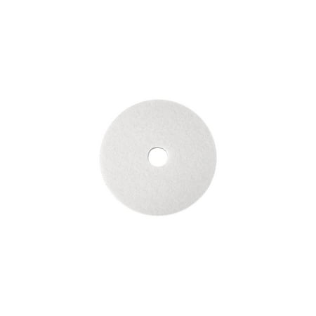 3M 08477 Super Polish Floor Pad 4100  13   White  5 Pads/Carton