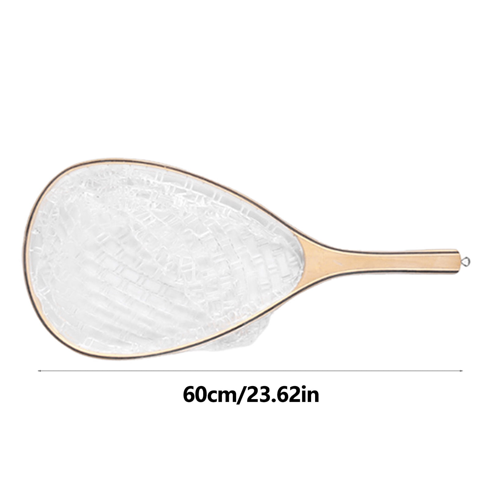 Light Weight Fish Net Frame Fly Fishing Landing Net with Soft Rubber Meshes for Catching and Release Easy to Use