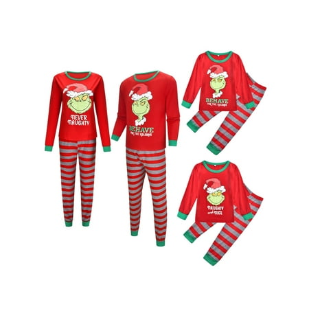 

Musuos Family Christmas Pajamas Matching Set for Adults and Kids Holiday Xmas Sleepwear