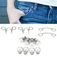 thumbnail image 4 of Boutons de Pantalon, Boucle de Taille Réglable Réutilisable Multifonctionnelle pour Jupes Cols pour Couture Blanc, 4 of 8