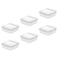 thumbnail image 2 of ifundom 6pcs Clear Cheese Slice Boxes Plastic Cheese Holders Butter Slices Boxes Fridge Cheese Butter Containers, 2 of 4