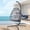 Light Gray, variant on RADIATA Outdoor Foldable Hanging Egg Chair with Stand, PE Wicker Indoor Outdoor Swing Chair with 5" Cushion and Headrest, 350 lbs Capacity, Brown