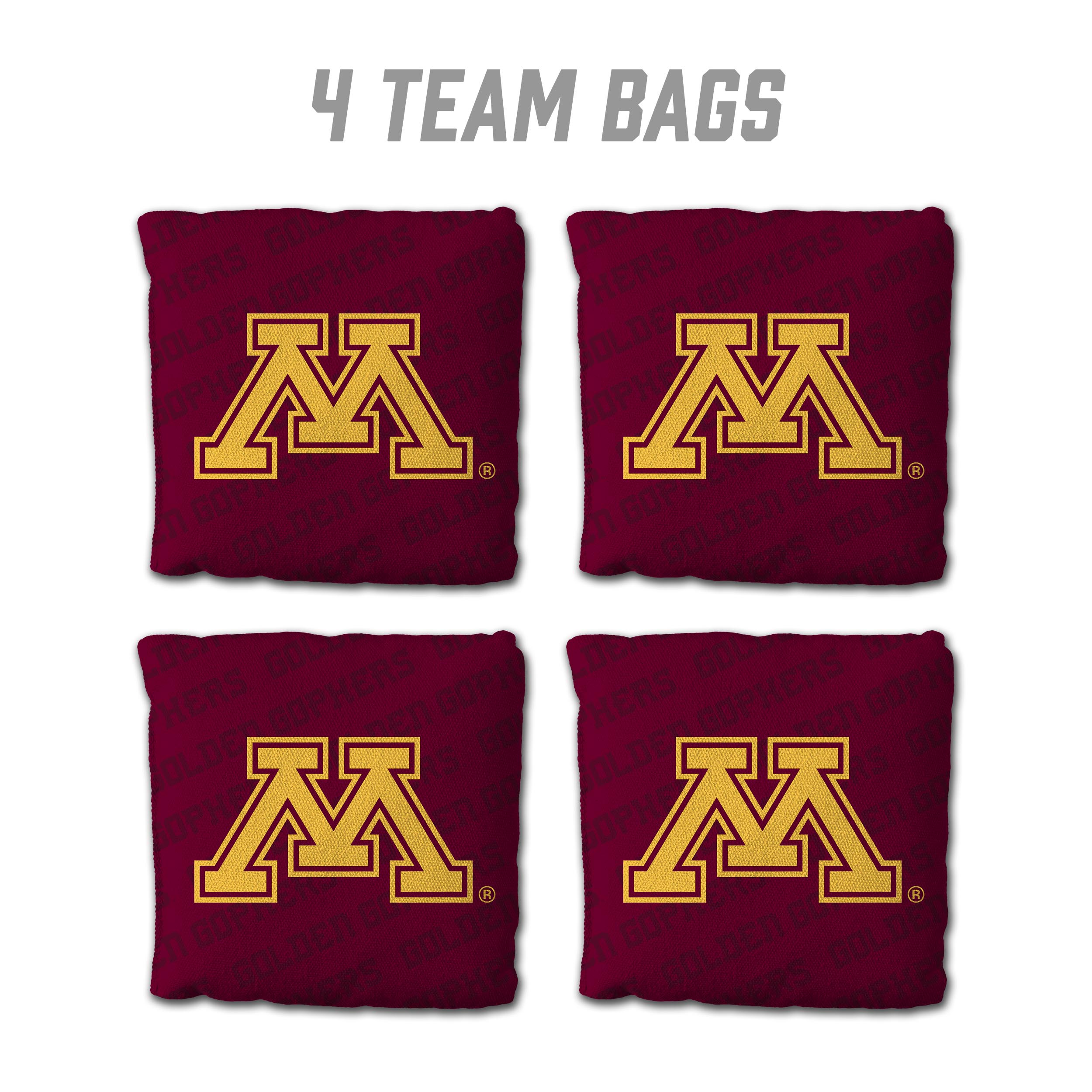 NCAA Minnesota Golden Gophers Cornhole Bags - 4PK - Maroon