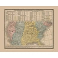 thumbnail image 2 of Cram 24x20 Black Ornate Wood Framed with Double Matting Museum Art Print Titled - Divisions of Standard Time - Cram 1888, 2 of 4