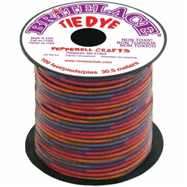 Pepperell RBS5011 Tie Dye Rexlace Plastic Lacing Red 0.938 by 33 yd