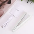 thumbnail image 2 of Gustave Mini Flat Iron Hair Straightener and Curler 2 in 1 Portable Travel Cordless Curling Iron USB Rechargeable Small Hair Curler Wand for Women Men - White, 2 of 12