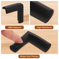 thumbnail image 4 of Protectores de esquina de mesa, paquete de 8, 55x35x8mm - Almohadillas protectoras de borde de mesa de muebles de espuma de goma (negro), 4 of 6