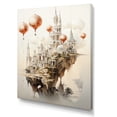 thumbnail image 2 of Designart "The Floating City Surrealism" Cityscapes Canvas Print, 2 of 5