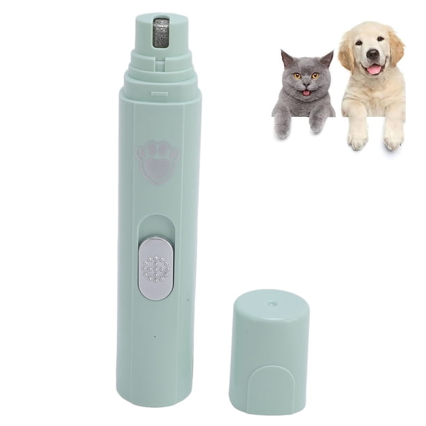 Molinillo de Unas Eléctrico Silencioso para Mascotas, Recargable, Herramiente de Aseo Segura para Gatos, Perros Con Batería de 350 Mah, material ABS, Cortaúmas para Perros,