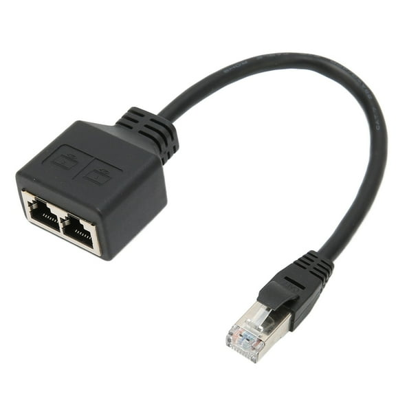 LYUMO RJ45 Ethernet Network Adapter Cable Extension  1 Male to 2 Female LAN Ethernet RJ45 Splitter Adapter for CAT7 Networks