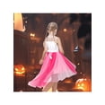 thumbnail image 4 of Sunny Fashion Girls Dress Piggy Pink Mesh Gradient Tulle 3D Floral Halloween Cosplay 6 Years, 4 of 7