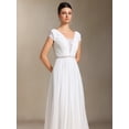 thumbnail image 3 of Vestido de novia Scala, encaje, chifón, sin espalda, maxi, 3 of 6