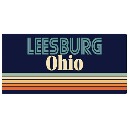 

Leesburg Ohio 5 x 2.5-Inch Fridge Magnet Retro Design