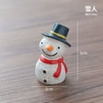 thumbnail image 5 of Cinco piezas de dibujos animados mini familia navideña animal pequeño lápiz labial de resina Conejito balbuceo Luces rotas y nieve Decoración navideña creativa para el hogar Regalos, 5 of 5