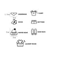 thumbnail image 2 of Wardrobe Sticker Removable Closet Decal Logo Home Children Underwear Classification 7 Pictures Clothing Organizer Label Wall, 2 of 7