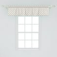 thumbnail image 2 of Ambesonne Geometric Window Valance, Geometric Art, 54" X 12", Charcoal Grey Beige, 2 of 3