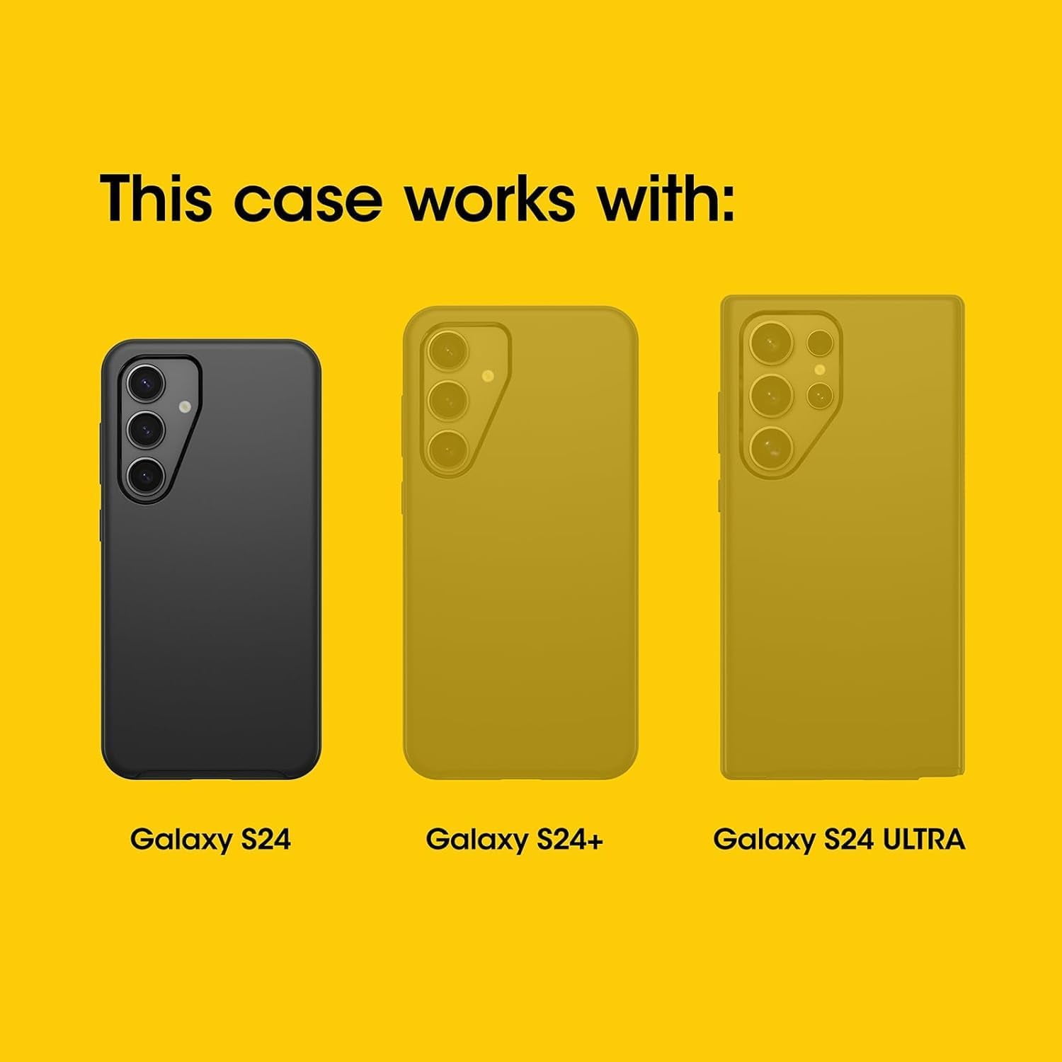 OtterBox Samsung Galaxy S24 (Only) - Commuter Series Case - Don’t Be Blue - Slim & Tough - Pocket-Friendly - with Port Protection - Non-Retail Packaging