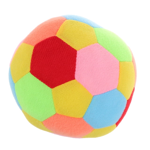 Colorful Plush Sensory Ball For Babies Soft Bell Toy For Infant Grasping And Tactile Development Parent-Child Interaction Stuffed Ball Colorful Ball