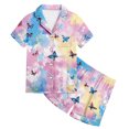 thumbnail image 4 of XDZJLR Ensemble d'Été pour Filles, Pantalon de Pyjama Imprimé Respirant, 4-5 Ans, 4 of 4