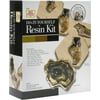 Mod Podge Do-It-Yourself Resin Coaster Kit, Geode, Black and Gold