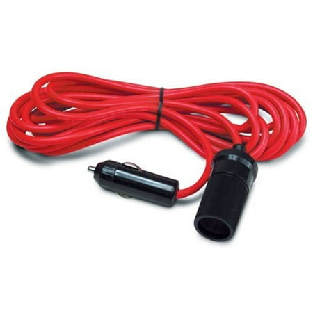 RoadPro RP-203EC 12V 12' Extension Cord with Cigarette Lighter Plug Multi-Colored