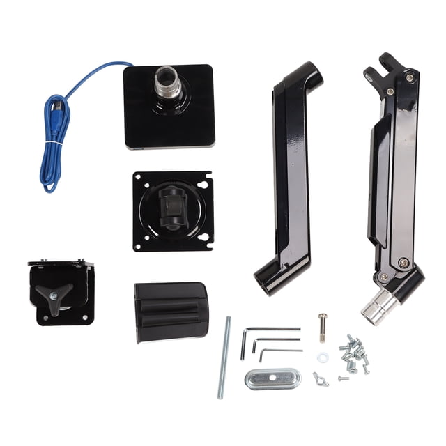 Brazo Para Monitor De Computadora, Soporte Para Monitor De Computadora Individual Ajustable De 2 A 15 Kg Extra Ancho Seguro Estable Para Pantalla De 22 A 40 Pulgadas ANGGREK Computer Monitor Stand