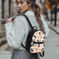 thumbnail image 3 of Eheartsgir Dachshund Dog Paw Print Lightweight Travel Backpack Practical Mini Bags for Hiking Work, Polyester Waterproof Small Backpack, 3 of 8