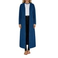 thumbnail image 2 of ZVAVZ Extra Long Cardigan for Women Cotton Maxi Open Front Cardigans Lightweight Plus Size Knit Cardigans Casual Cardigans Duster with Pockets Blue S, 2 of 6