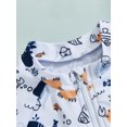 thumbnail image 5 of aturustex Little Boys Rash Guard Swimsuit with Swim Cap 0-5T Toddler Baby Zipper Jumpsuits Swimwear Short Sleeve Crew Neck Rompers Animal Print Bathinal Beachwear for Holiday Party Swim Pool, 5 of 6
