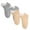 Beige, variant on 2 Pairs Children's Winter Warm Wool Solid Color Socks Kids Boy Girls Hiking Thermal Boot Crew Socks Wine 3 Years