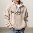 thumbnail image 1 of MHFRRA Sudadera con Capucha, Suave y Cómoda, Ideal para Uso Casual Al Aire Libre y Ropa Deportiva de Estilo Moderno Beige, 1 of 3