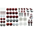 thumbnail image 1 of Holiday Time 70 Count Ornament Tower in Red, White & Silver, 1 of 5