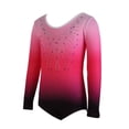 thumbnail image 2 of Girls Gymnastics Leotards One-Piece 5-12 Years Practice Outfit, 2 of 12