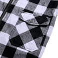 thumbnail image 6 of Plaid Shacket for Men Ghalytn Check Zip Shirt Jacket - Casual Outerwear with Pockets, 6 of 6