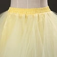 thumbnail image 4 of Telankuip Women's Candy Colors Tutu Skirts 2025 50s Vintage Layered Ballet Bubble Dance Skirt for Cosplay Party Lightweight Comfy Asymmetrical Hem Mini Short Dress Light Yellow One Size, 4 of 5