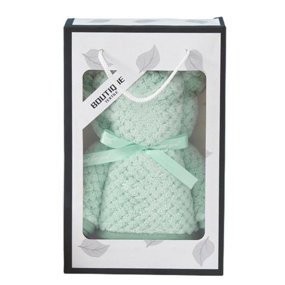 Feltree Pineapple Jacquard Bear Towel Gift Set, High Density Fleece Baby Towel with Hood, Soft Absorbent Bath Towel for Baby Shower Gift, Machine Washable