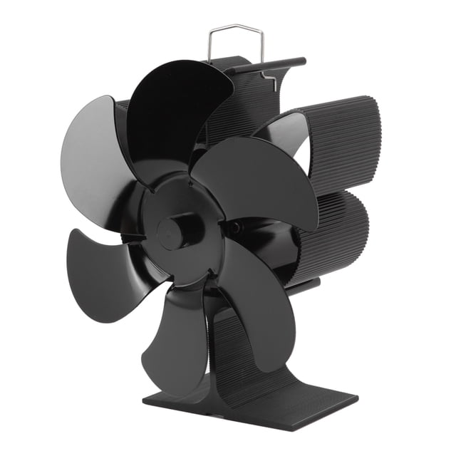 Fireplace Fan, Aluminum 6 Blades Effective Stove Fan For Home S,L