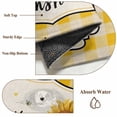 thumbnail image 2 of Sunflowers Kitchen Runner Rug 2x6 Washable Runners for Hallway Non Slip Yellow Floral Watercolor Botanical Checkered Rustic Large Area Rug Indoor Floor Carpet for Bathroom Laundry Entryway Bedroom, 2 of 8