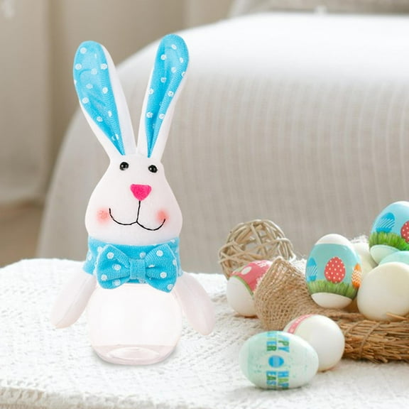 BLESIYA Easter Candy Jar Food Storage Container Treat Box for Kitchen Gifts Birthday 24x7cm