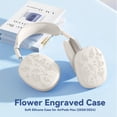 thumbnail image 2 of Funda de silicona grabada con flores para AirPods Max [4 en 1], 2 of 7