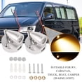 thumbnail image 3 of RV LED Spot Reading Lamps, 12V Interior Spotlight Contact Switch with USB Interface for Caravan, Boat, Motorhome Warm, 3 of 8